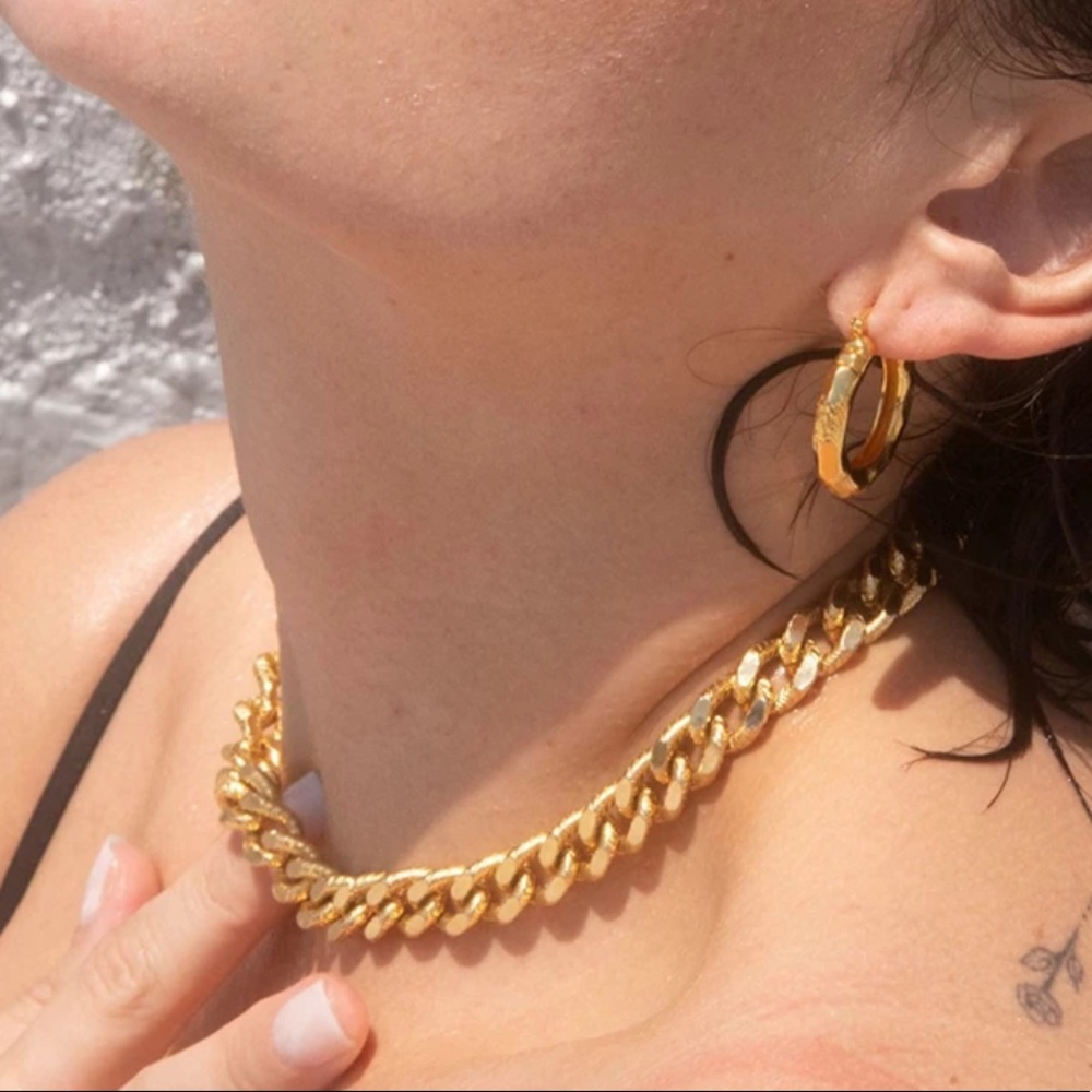 Gold Plated Cuban Necklace - Picture 3 of 6